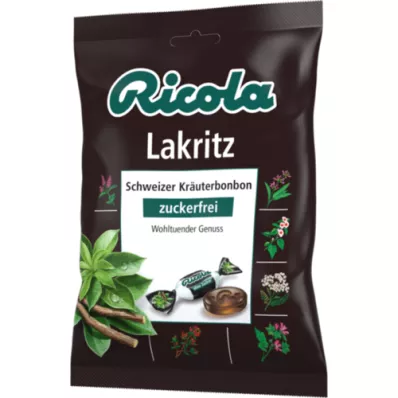 RICOLA o.Z.bustina di caramelle alla liquirizia, 75 g