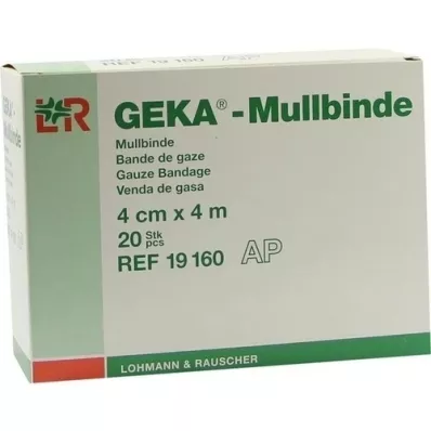 MULLBINDEN GEKA 4 cmx4 m, 20 pz MULLBINDEN GEKA 4 cmx4 m, 20 pz