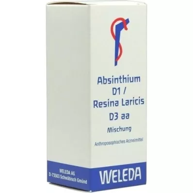 ABSINTHIUM D 1 Resina Laricis D 3 aa miscela, 50 ml ABSINTHIUM D 1 Resina Laricis D 3 aa miscela, 50 ml