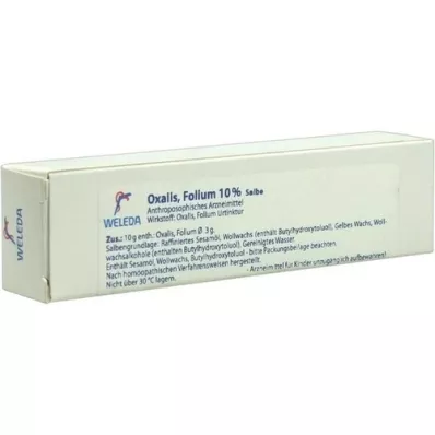OXALIS FOLIUM Unguento al 10%, 25 g OXALIS FOLIUM Unguento al 10%, 25 g