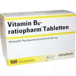 VITAMIN B6-RATIOPHARM Compresse rivestite con film da 40 mg, 100 pz