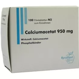 CALCIUMACETAT Compresse rivestite con film da 950 mg, 100 pz