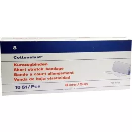 KURZZUGBINDE Cottonelast 8 cmx5 mt, 10 pz