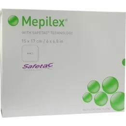MEPILEX Benda in schiuma 15x17 cm, 5 pz