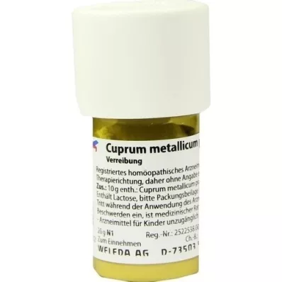 CUPRUM METALLICUM praep.D 6 Triturazione, 20 g CUPRUM METALLICUM praep.D 6 Triturazione, 20 g