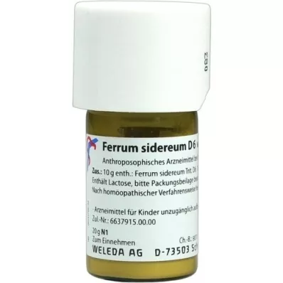 FERRUM SIDEREUM D 6 Triturazione, 20 g