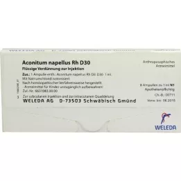 ACONITUM NAPELLUS Rh D 30 fiale, 8X1 ml