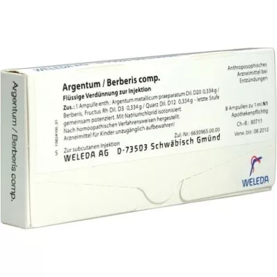 ARGENTUM/BERBERIS comp. fiale, 8 pz