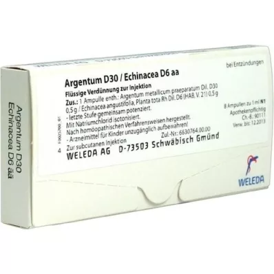ARGENTUM D 30/ECHINACEA D 6 aa fiale, 8 pz ARGENTUM D 30/ECHINACEA D 6 aa fiale, 8 pz