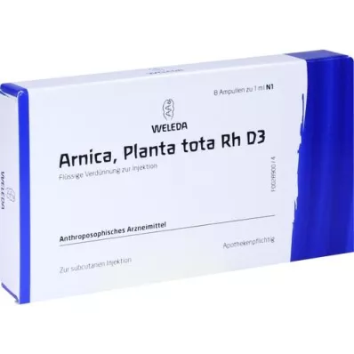 ARNICA PLANTA totale Rh D 3 fiale, 8X1 ml