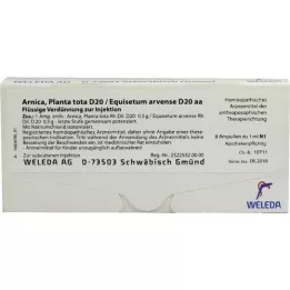 ARNICA PLANTA totale D 20/Equisetum arv.D 20 aa Amp., 8X1 ml