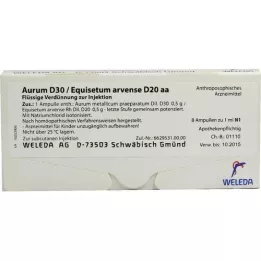 AURUM D 30/Equisetum arvense D 20 aa fiale, 8X1 ml
