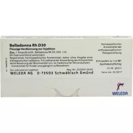 BELLADONNA RH D 30 fiale, 8X1 ml