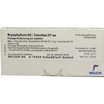 BRYOPHYLLUM D 5/Conchae D 7 fiale, 8X1 ml