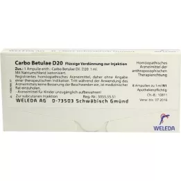 CARBO BETULAE D 20 fiale, 8X1 ml
