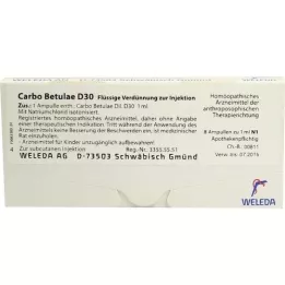 CARBO BETULAE D 30 fiale, 8X1 ml