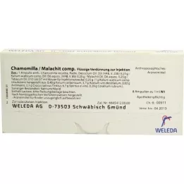 CHAMOMILLA/MALACHIT comp. fiale, 8X1 ml