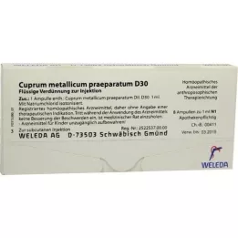 CUPRUM METALLICUM praep.D 30 fiale, 8X1 ml