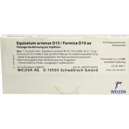 EQUISETUM ARVENSE Fiale D 15/Formica D 10 aa, 8X1 ml