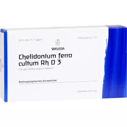 CHELIDONIUM FERRO cultum Rh D 3 fiale, 8X1 ml