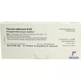 FERRUM SIDEREUM D 20 fiale, 8X1 ml