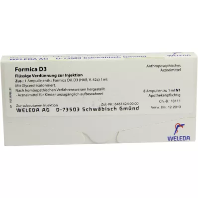 FORMICA D 3 fiale, 8X1 ml