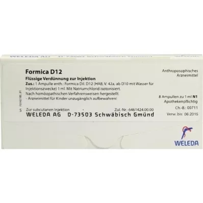 FORMICA D 12 fiale, 8X1 ml FORMICA D 12 fiale, 8X1 ml