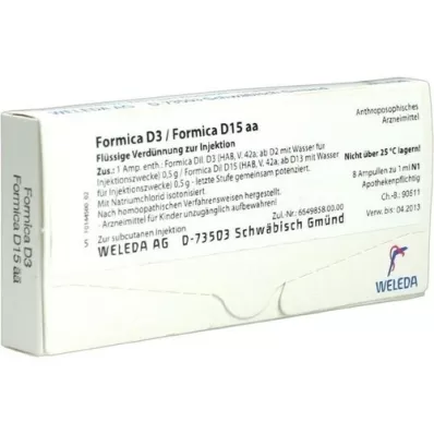 FORMICA Fiale D 3/Formica D 15 aa, 8X1 ml FORMICA Fiale D 3/Formica D 15 aa, 8X1 ml