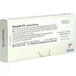 GENCYDO Soluzione iniettabile al 3%, 8 pz