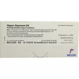 HEPAR STANNUM D 4 fiale, 8 pz
