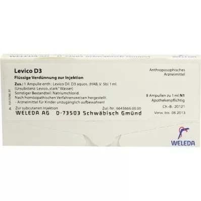 LEVICO D 3 fiale, 8X1 ml