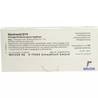 NONTRONIT D 15 fiale, 8X1 ml
