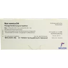 NUX VOMICA D 4 fiale, 8X1 ml