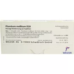 PLUMBUM MELLITUM D 20 fiale, 8X1 ml