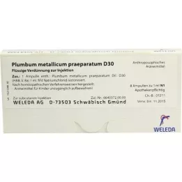 PLUMBUM METALLICUM prep.D 30 fiale, 8X1 ml