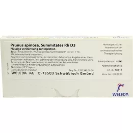PRUNUS SPINOSA SUMMITATES Rh D 3 fiale, 8X1 ml