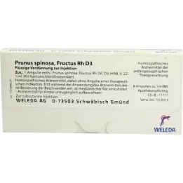 PRUNUS SPINOSA FRUCTUS Rh D 3 fiale, 8X1 ml