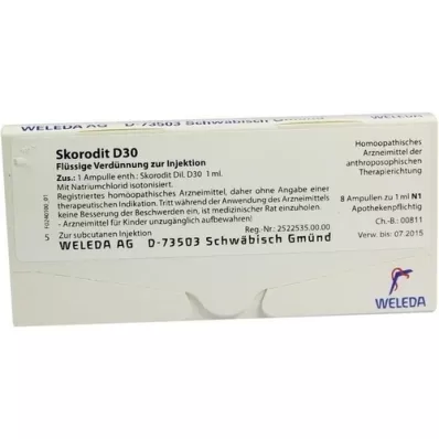SKORODIT D 30 fiale, 8X1 ml SKORODIT D 30 fiale, 8X1 ml