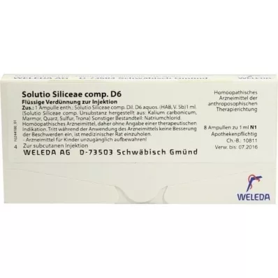 SOLUTIO SILICEAE comp.D 6 fiale, 8X1 ml