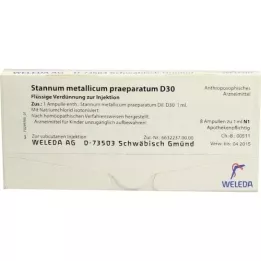 STANNUM METALLICUM praeparatum D 30 fiale, 8X1 ml