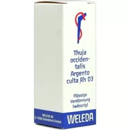 THUJA OCCIDENTALIS ARGENTO culta Rh D 3 Diluizione, 20 ml