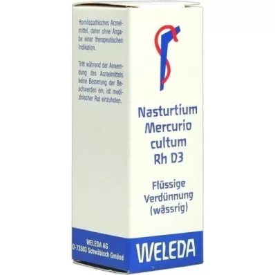 NASTURTIUM MERCURIO cultum Rh D 3 Diluizione, 20 ml