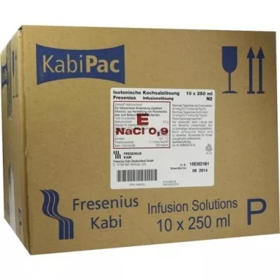 KOCHSALZLÖSUNG Bottiglia di plastica Fresenius allo 0,9%, 10X250 ml