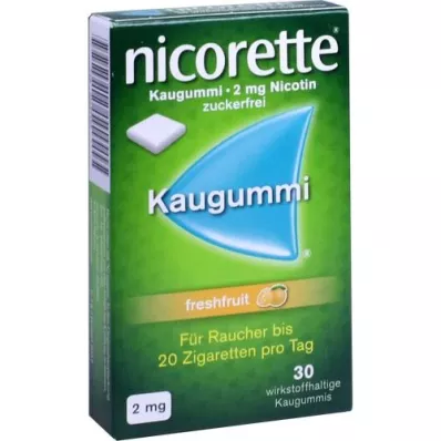 NICORETTE Gomma da masticare alla frutta fresca da 2 mg, 30 pz NICORETTE Gomma da masticare alla frutta fresca da 2 mg, 30 pz