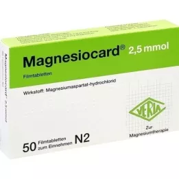 MAGNESIOCARD Compresse rivestite con film da 2,5 mmol, 50 pz