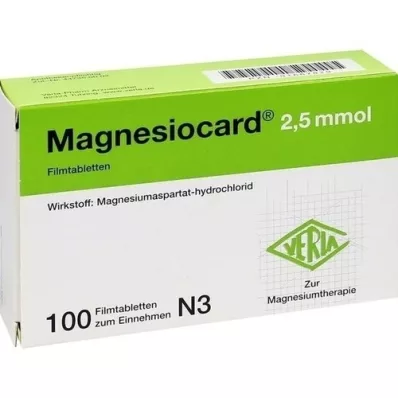 MAGNESIOCARD Compresse rivestite con film da 2,5 mmol, 100 pz