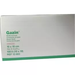 GAZIN Garza comp. 10x10 cm sterile 16 pieghe, 10x10 pezzi