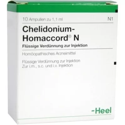 CHELIDONIUM-HOMACCORD N fiale, 10 pz CHELIDONIUM-HOMACCORD N fiale, 10 pz