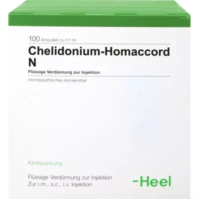 CHELIDONIUM-HOMACCORD N fiale, 100 pz CHELIDONIUM-HOMACCORD N fiale, 100 pz