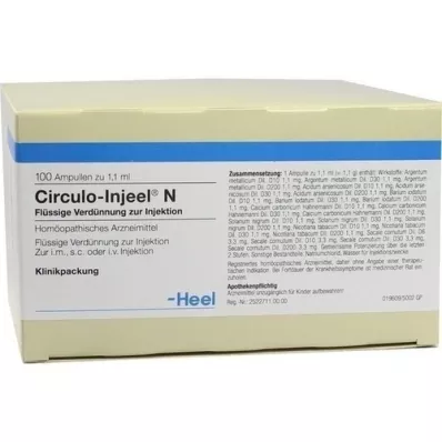 CIRCULO Fiale Injeel N, 100 pz